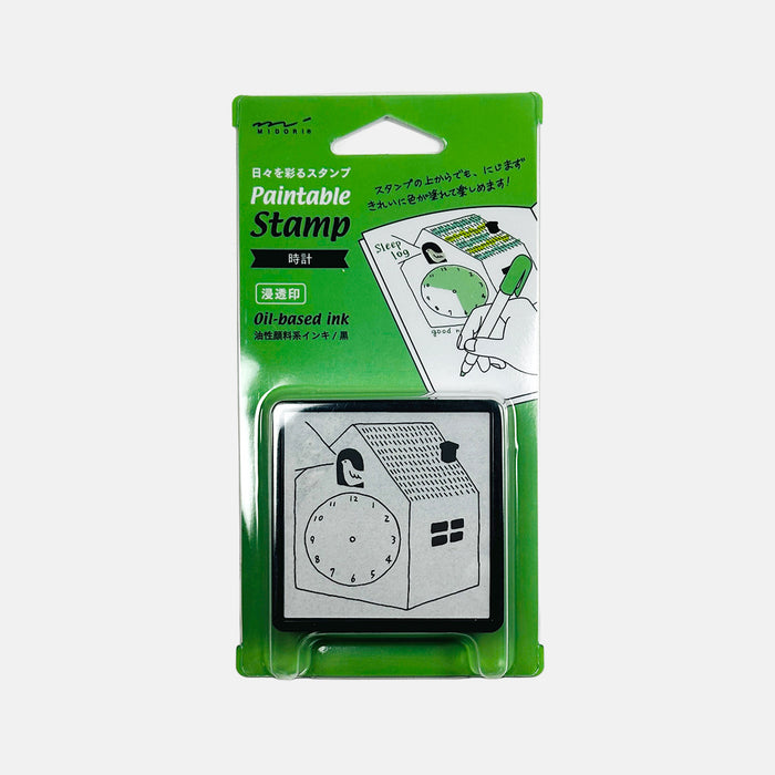 Clock - Midori Pre-inked Stamp