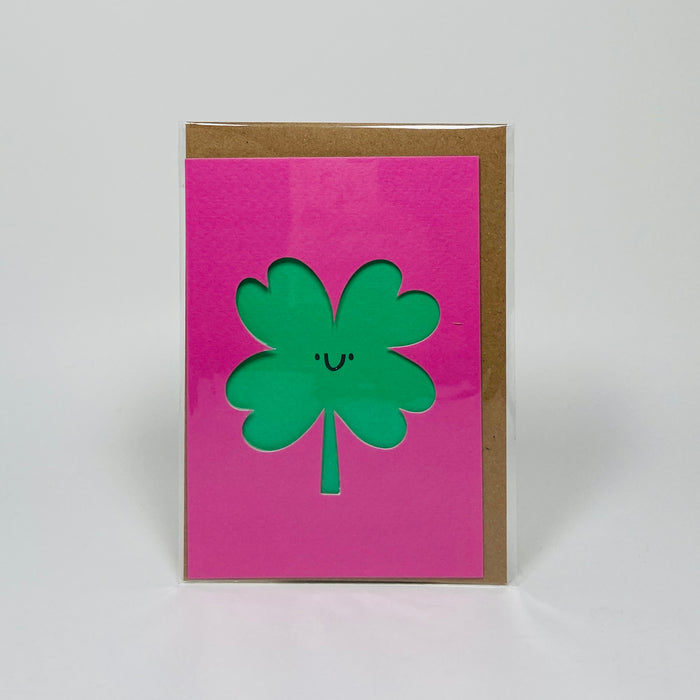 Clover Die Cut Card - Rumble Cards