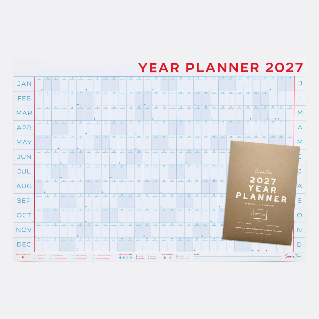 2027 Year Planner - Crispin Finn