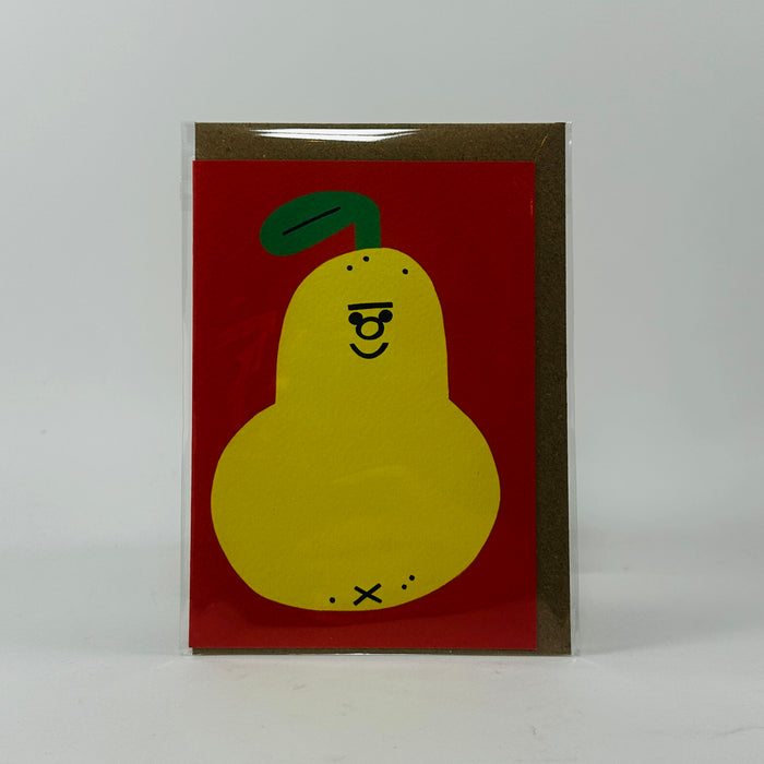 Cute Fruit Pear - Rumble Cards x Tess Smith Roberts