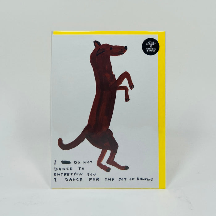 Dancing Dog - David Shrigley Card