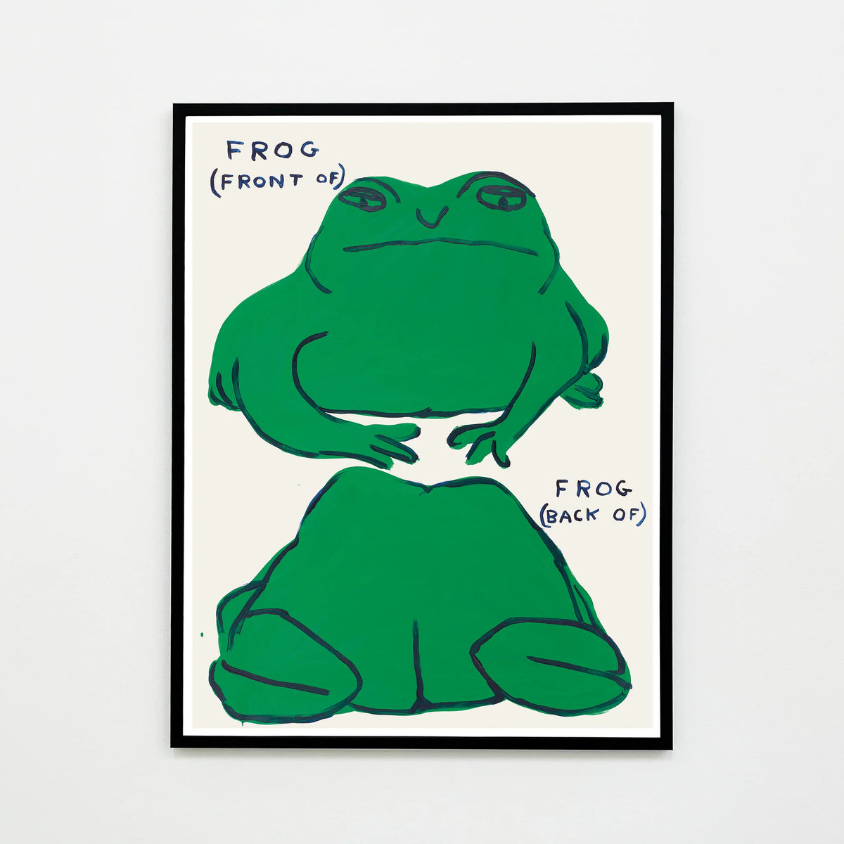 Frog (Front Of), Frog (Back Of) - David Shrigley Poster