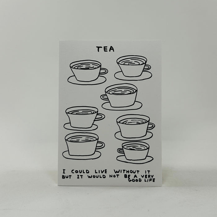 David Shrigley A6 Notebook - Live Without Tea
