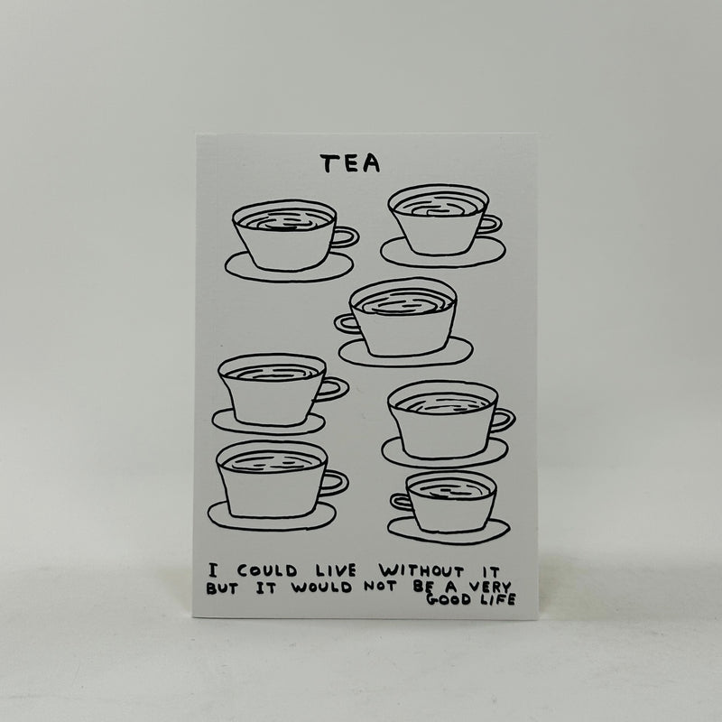 David Shrigley A6 Notebook - Live Without Tea