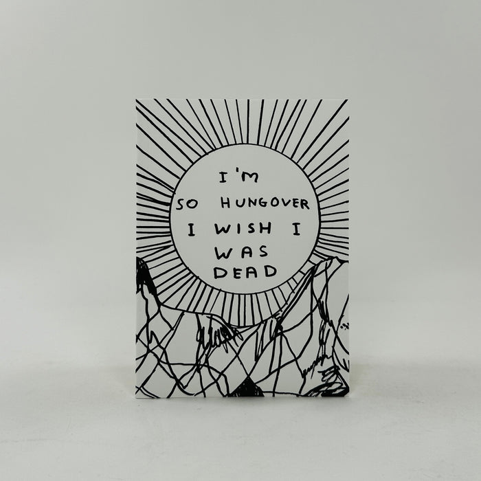 David Shrigley A6 Notebook - So Hungover