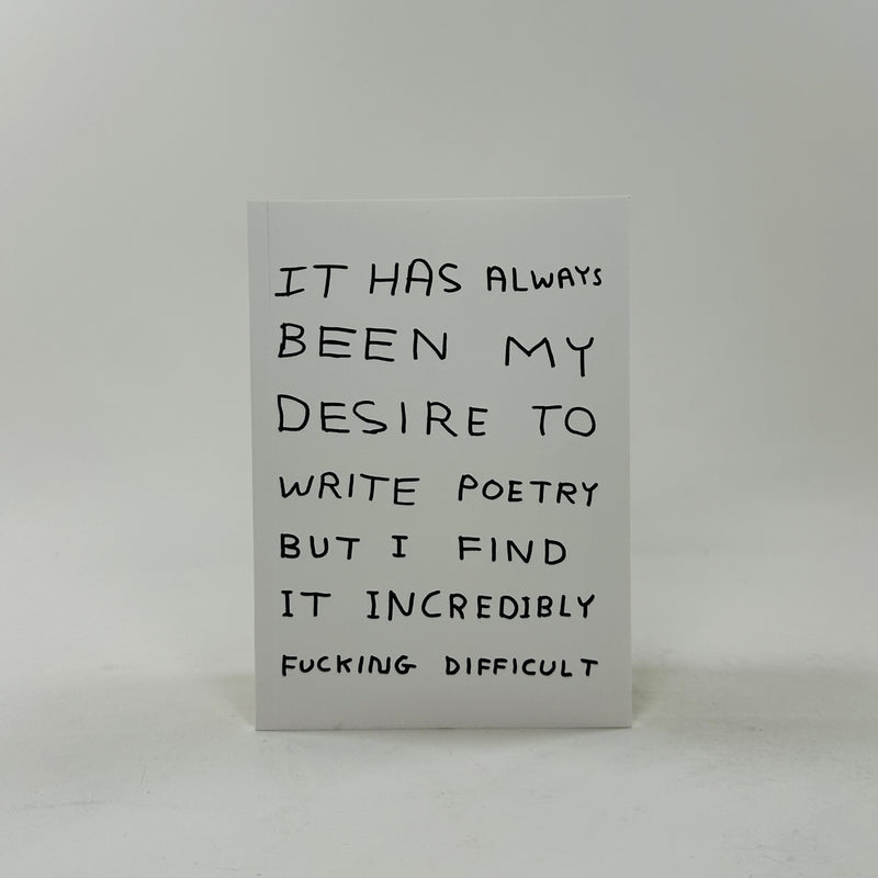 David Shrigley A6 Notebook - Write Poetry