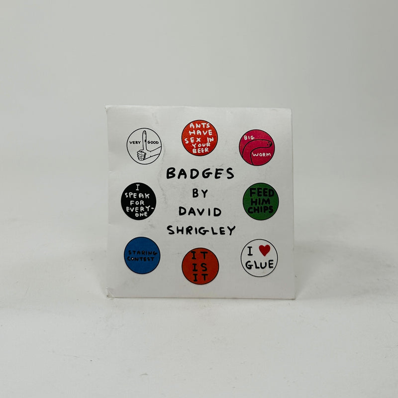 David Shrigley Badge Set 2
