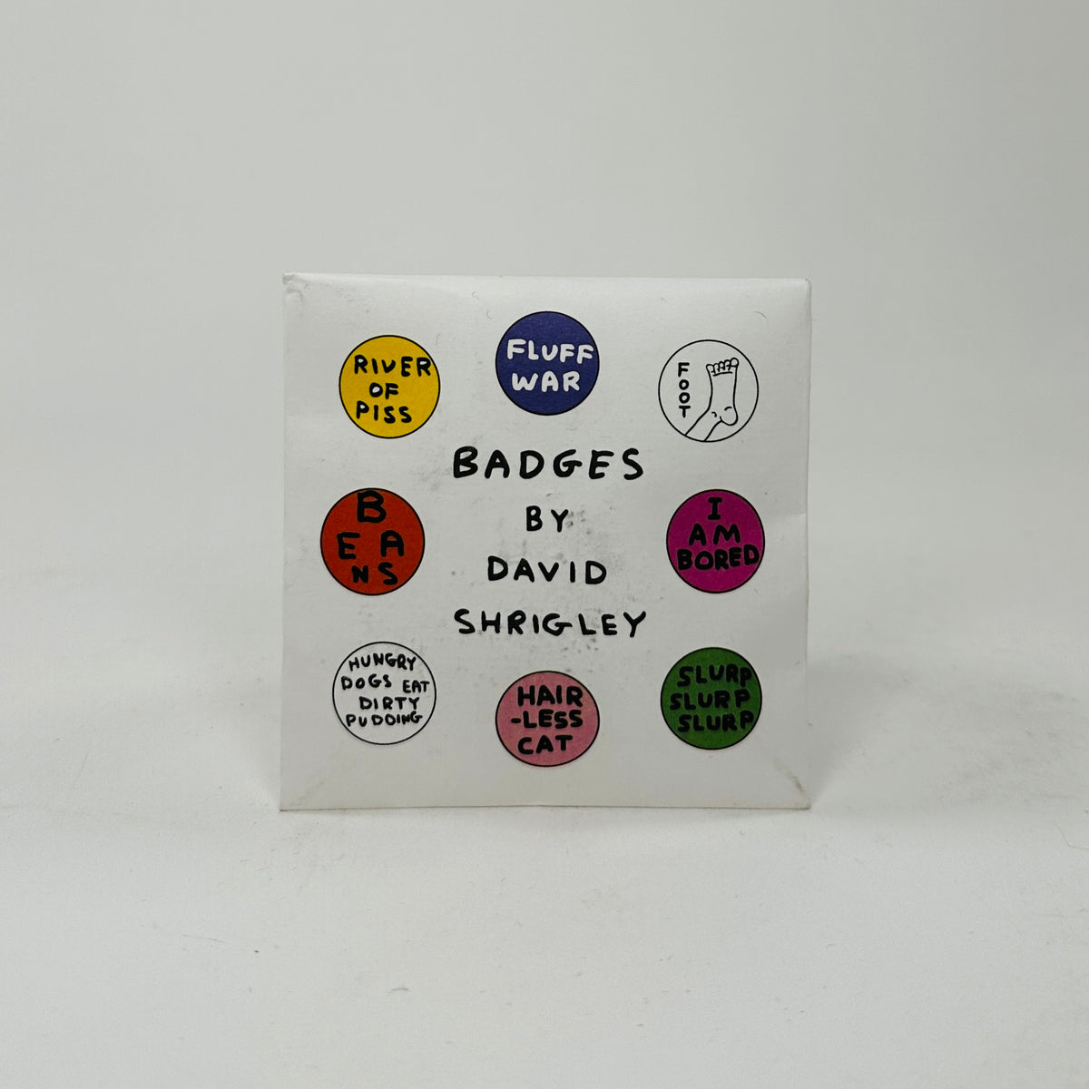 David Shrigley Badge Set 3