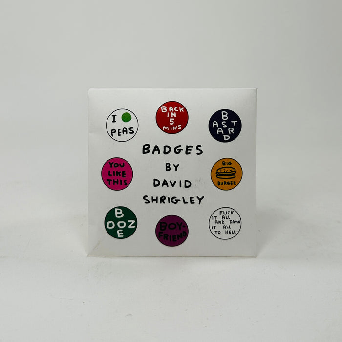 David Shrigley Badge Set 4