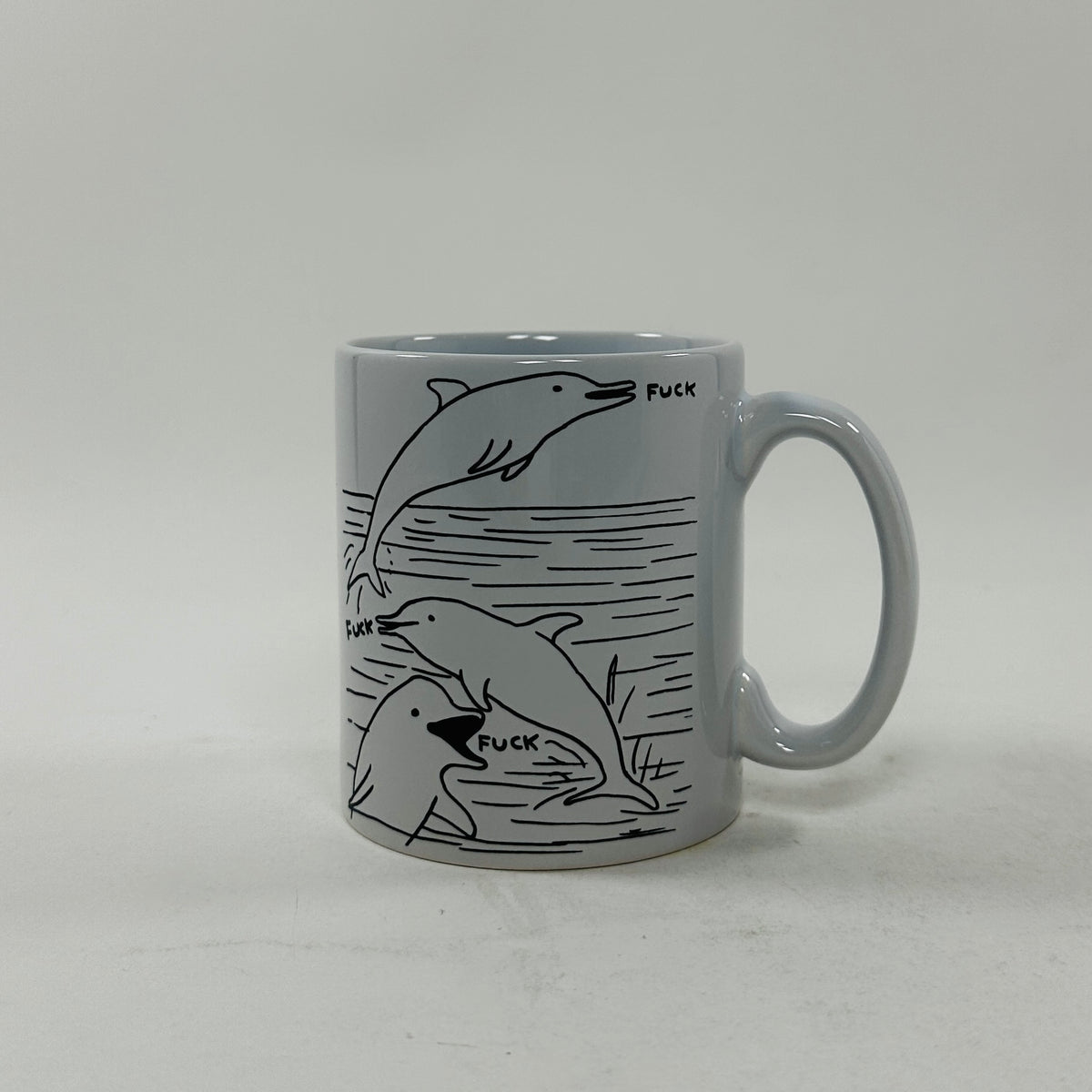 David Shrigley Mug - Dolphins