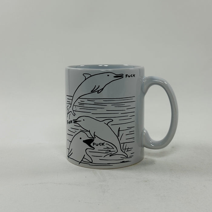 David Shrigley Mug - Dolphins