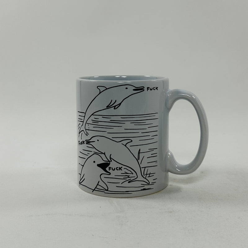 David Shrigley Mug - Dolphins