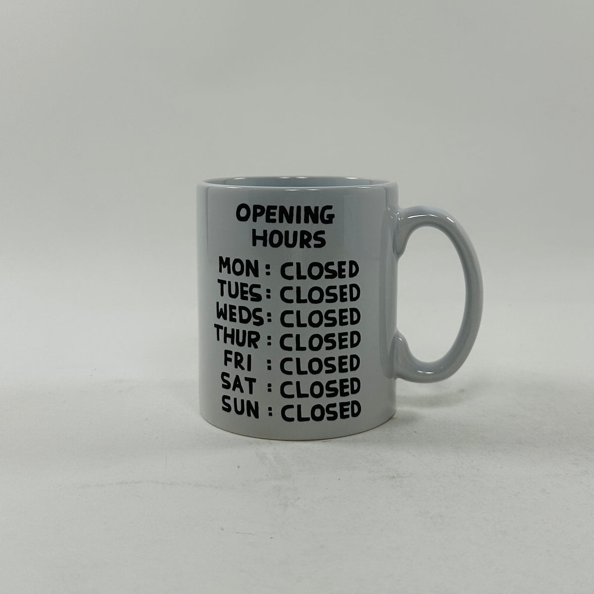 David Shrigley Mug - Opening Hours