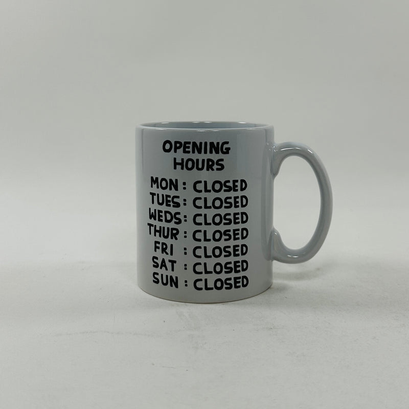 David Shrigley Mug - Opening Hours