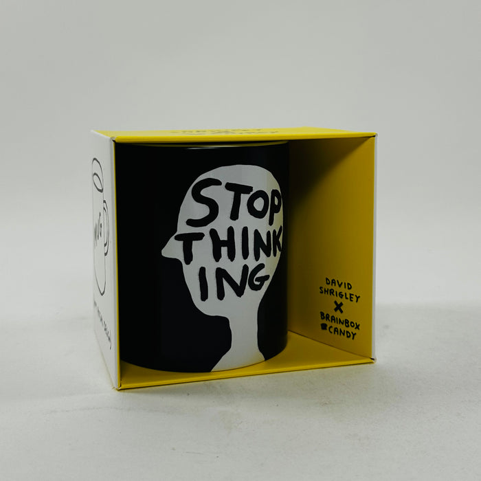 David Shrigley Mug - Stop Thinking