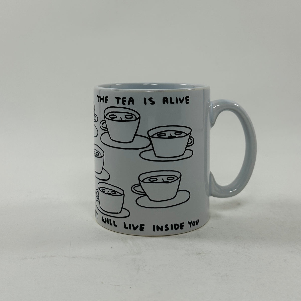 David Shrigley Mug - The Tea is Alive