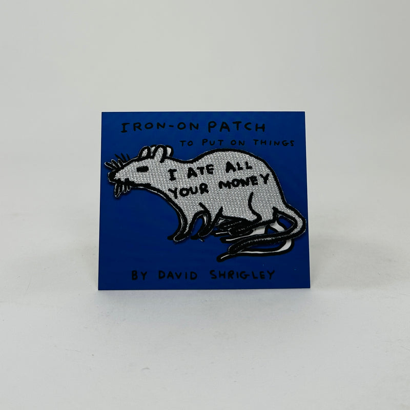 David Shrigley Patch - I Ate All Your Money