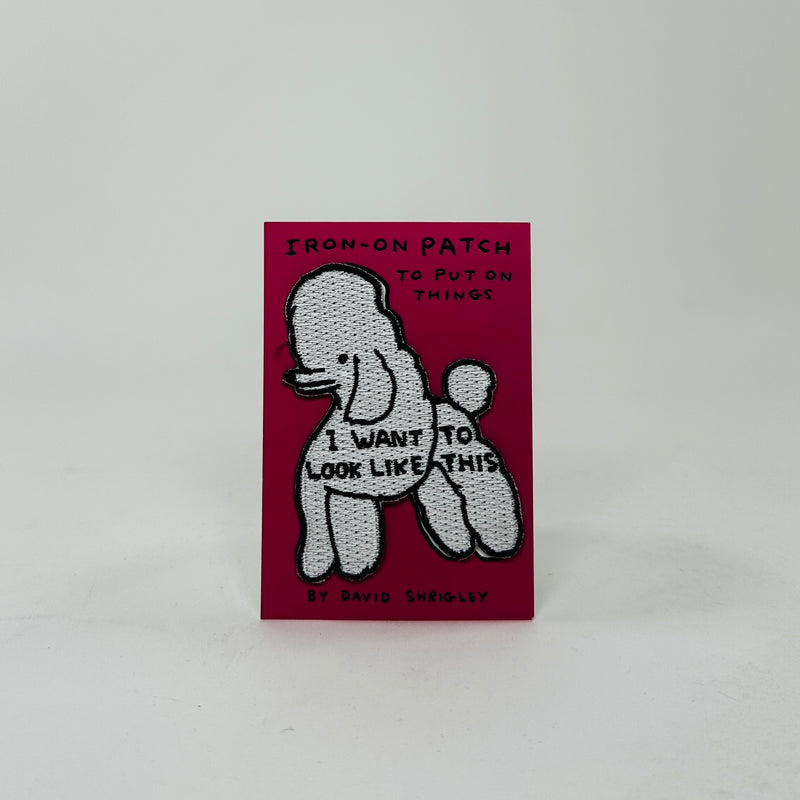 David Shrigley Patch - Look Like Poodle