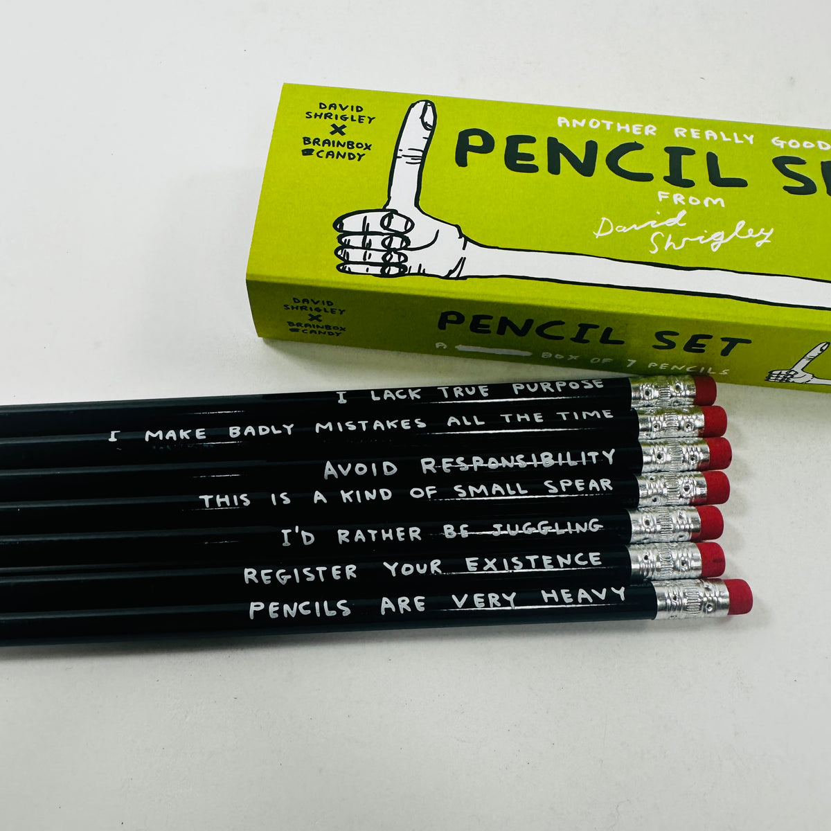 David Shrigley Pencil Set - 3
