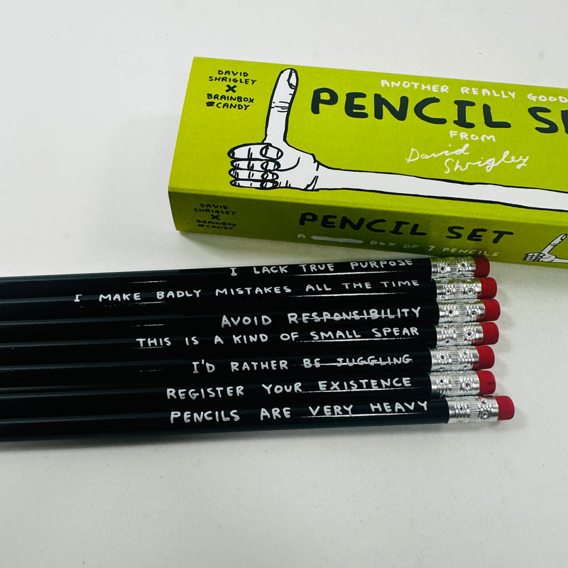 David Shrigley Pencil Set - 3