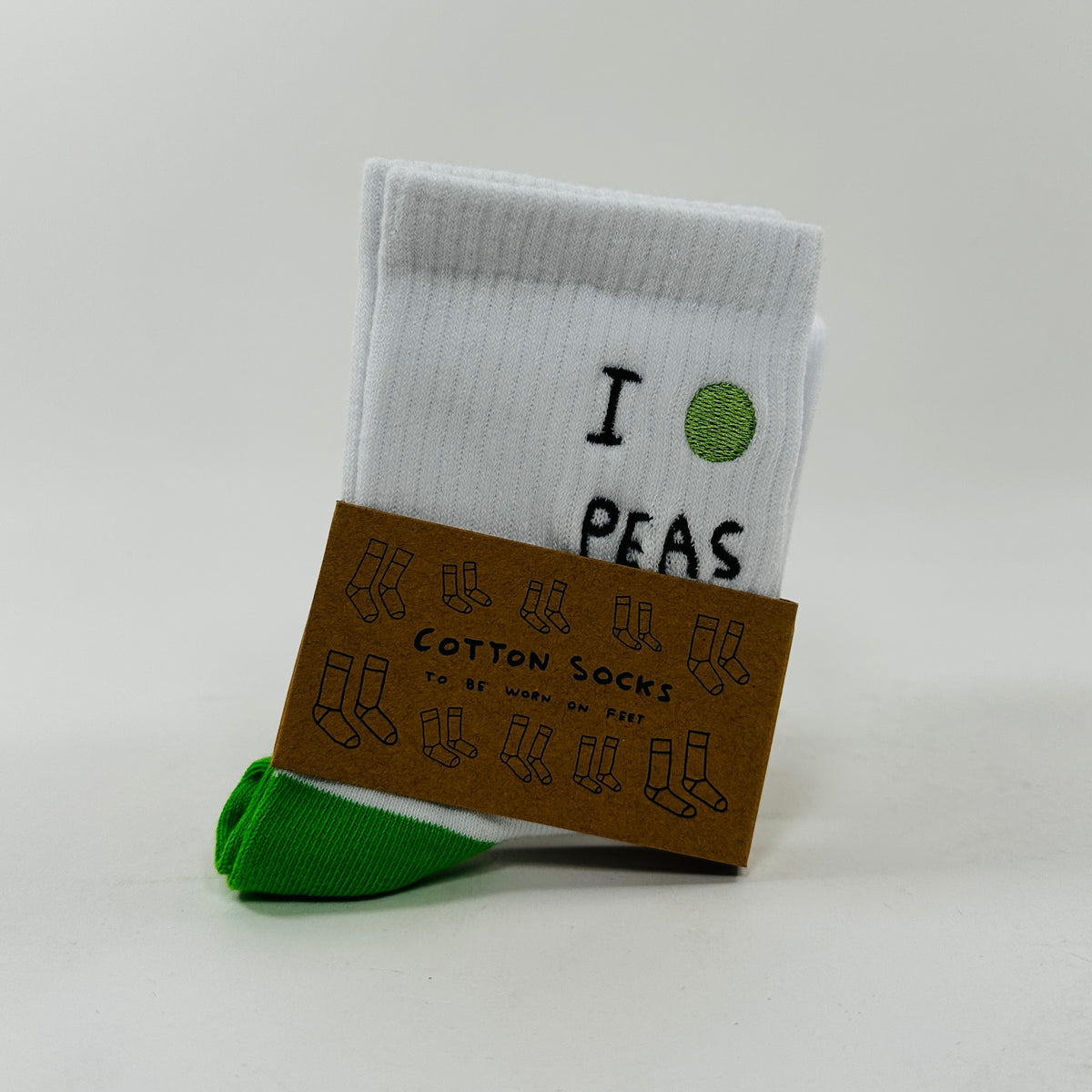 David Shrigly Socks - Peas