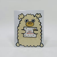 Dog with Mini Card - Wrap Card