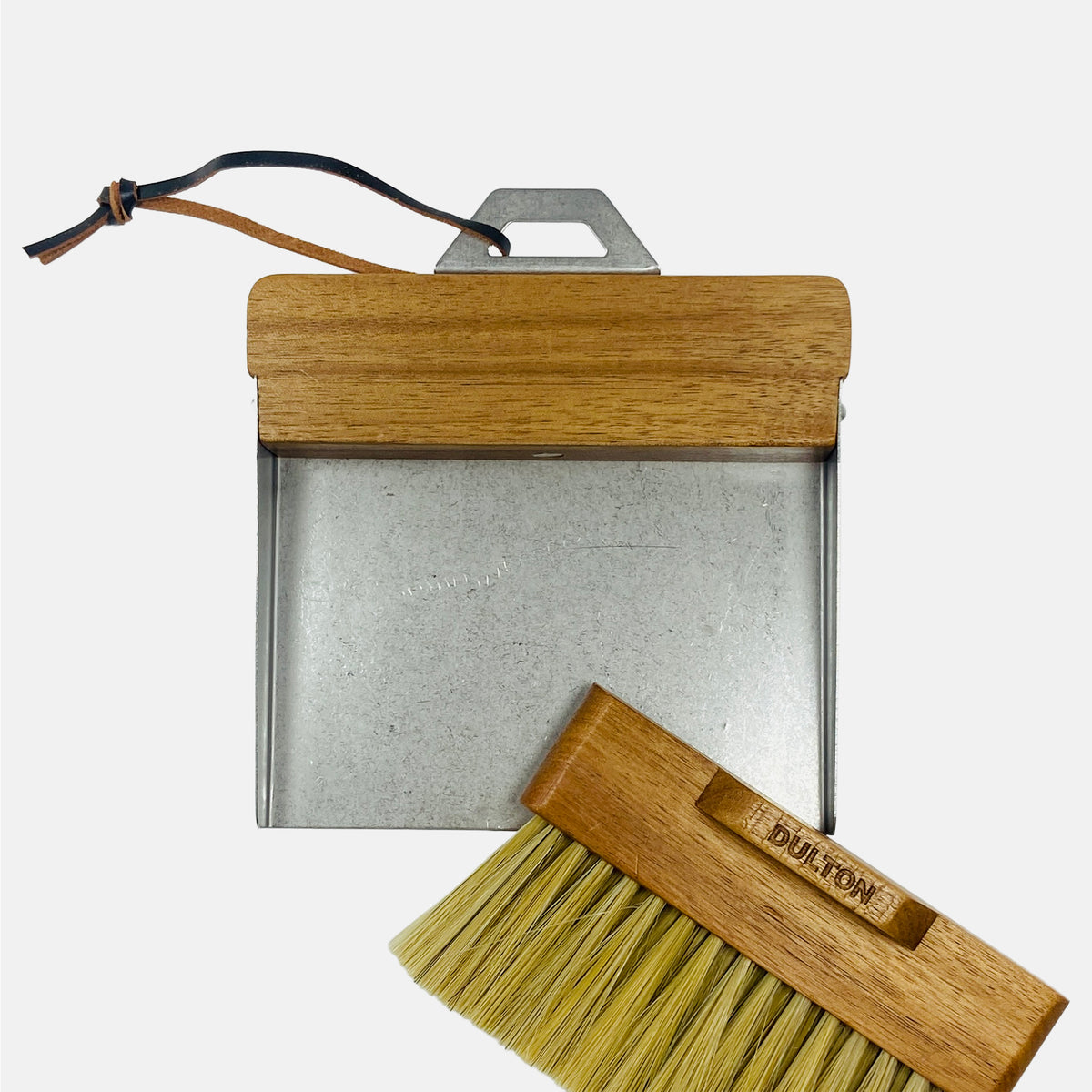 Dulton - Desktop Dustpan and Brush - Glavanized