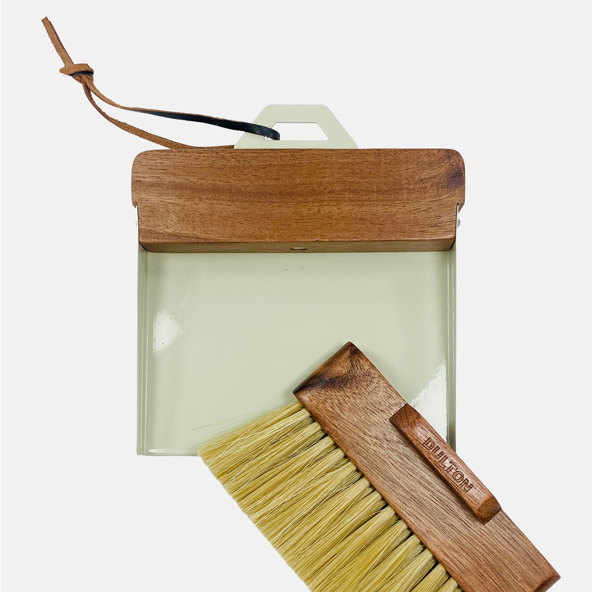 Dulton - Desktop Dustpan and Brush - Ivory