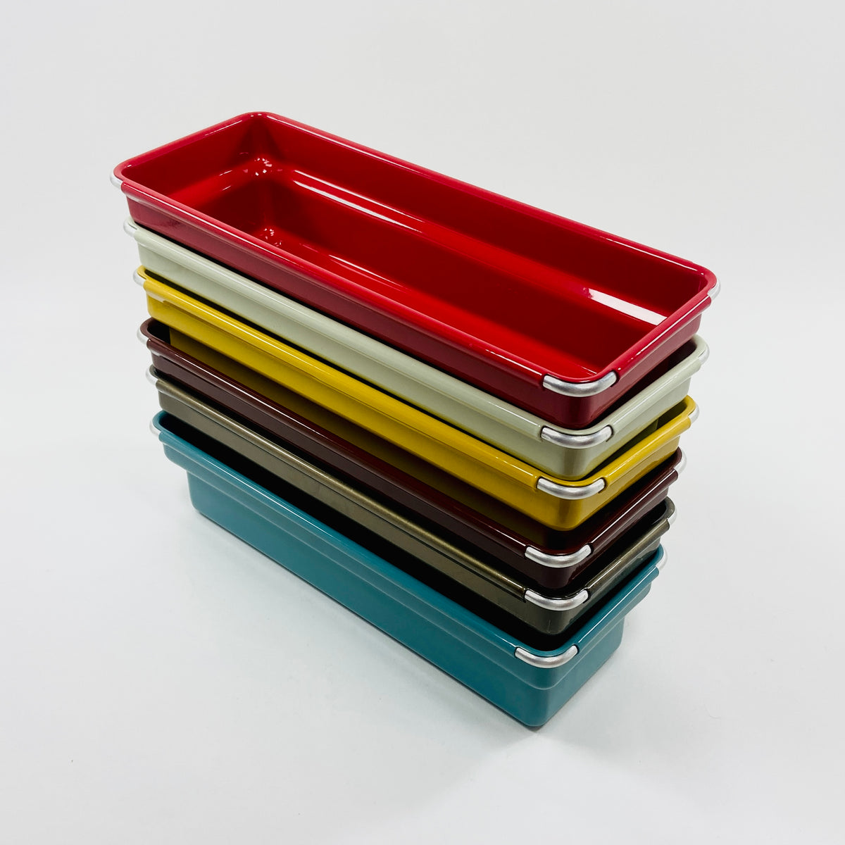Dulton - Oblong Tray - Brick Brown