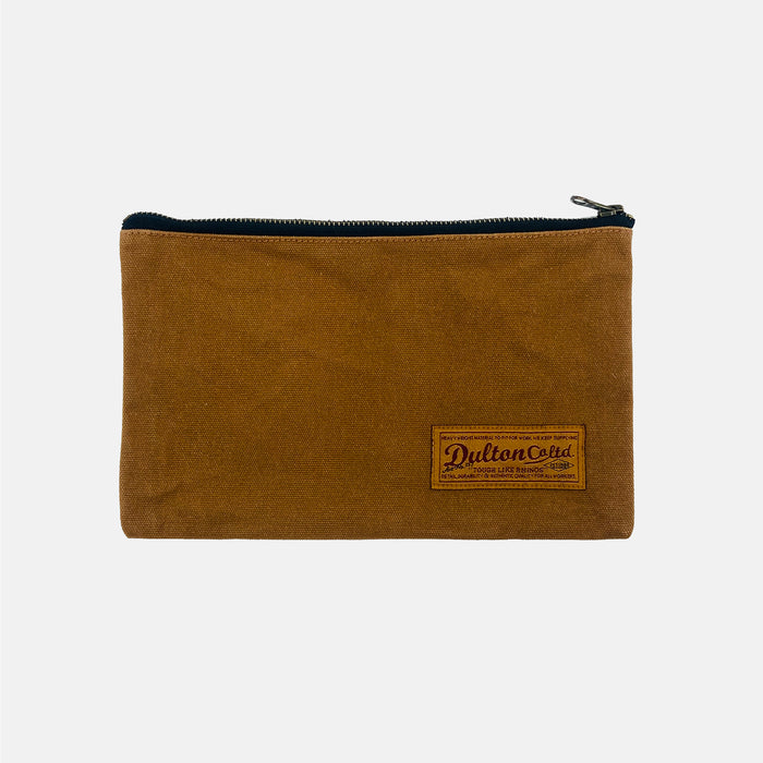 Dulton - Wax Canvas Tool Pouch - Camel (S)
