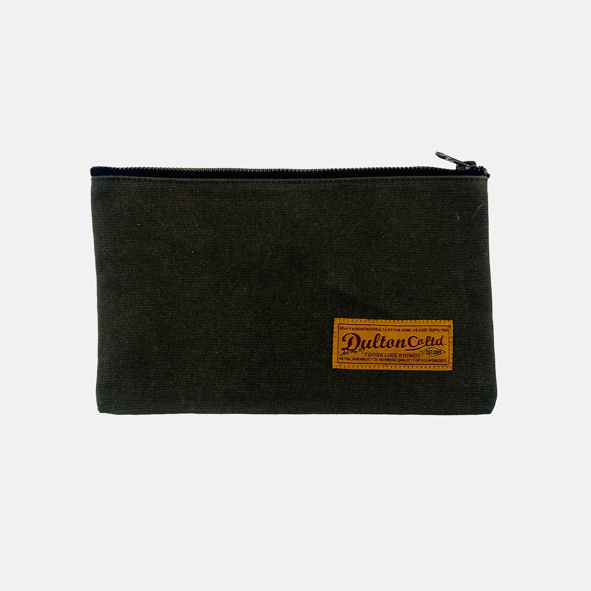 Dulton - Wax Canvas Tool Pouch - Dark Olive (S)