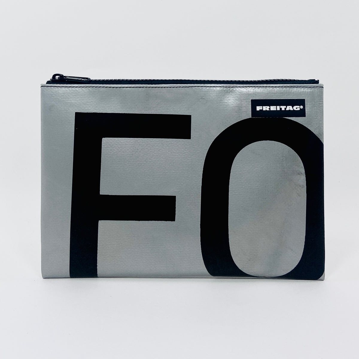 FREITAG F07 - Chuck - Silver with Black Typography and Black Zip