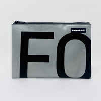 FREITAG F07 - Chuck - Silver with Black Typography and Black Zip