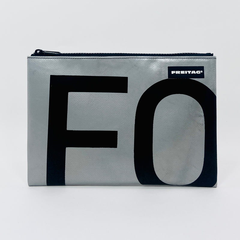 FREITAG F07 - Chuck - Silver with Black Typography and Black Zip