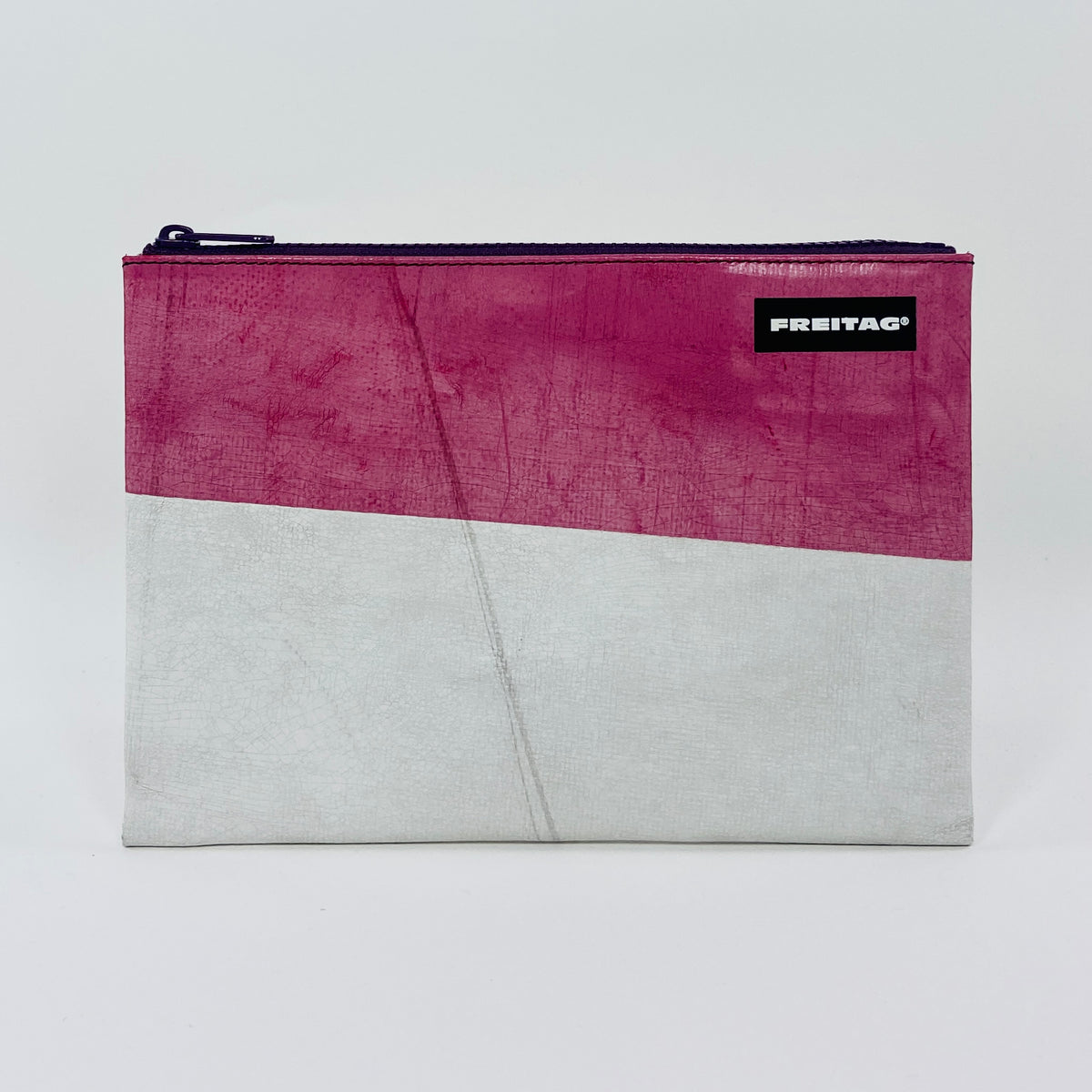 FREITAG F07 - Chuck - White and Pink with Purple Zip