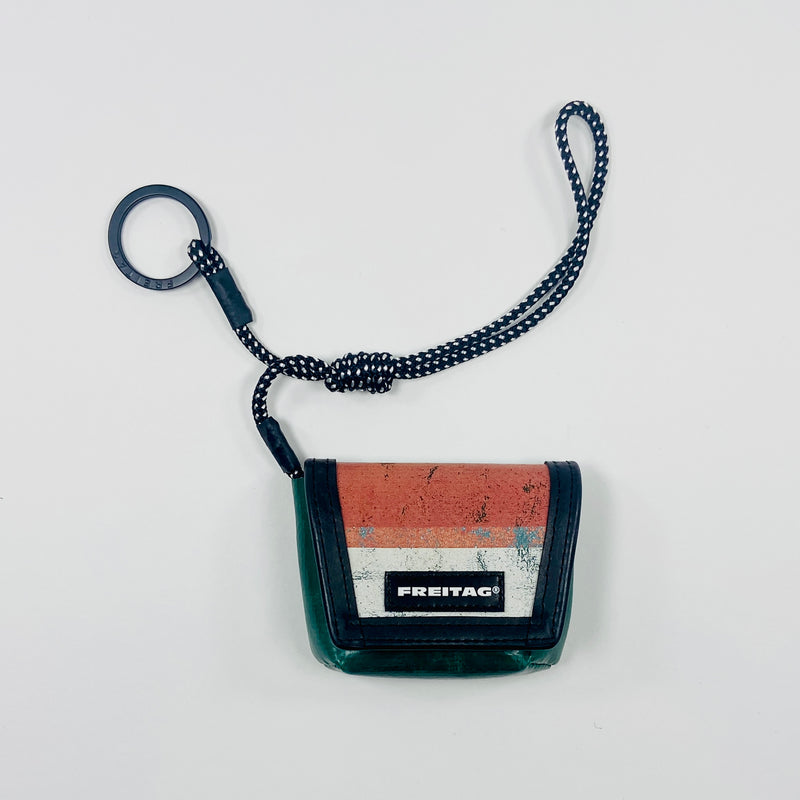 FREITAG F213 - Mini Messenger - Green, Salmon Red, White