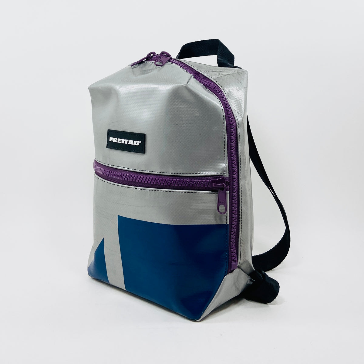 FREITAG F44 - Walter - Silver with Blue and Purple Zips