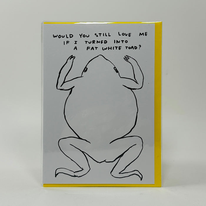 Fat White Toad - David Shrigley Card