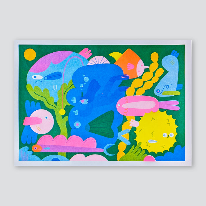 Fishies A3 Print - Lauren Morsley
