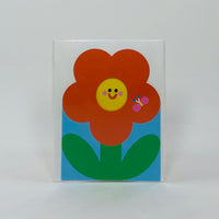 Flower and Bug Fold Out Card - Wrap Card