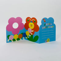 Flower and Bug Fold Out Card - Wrap Card