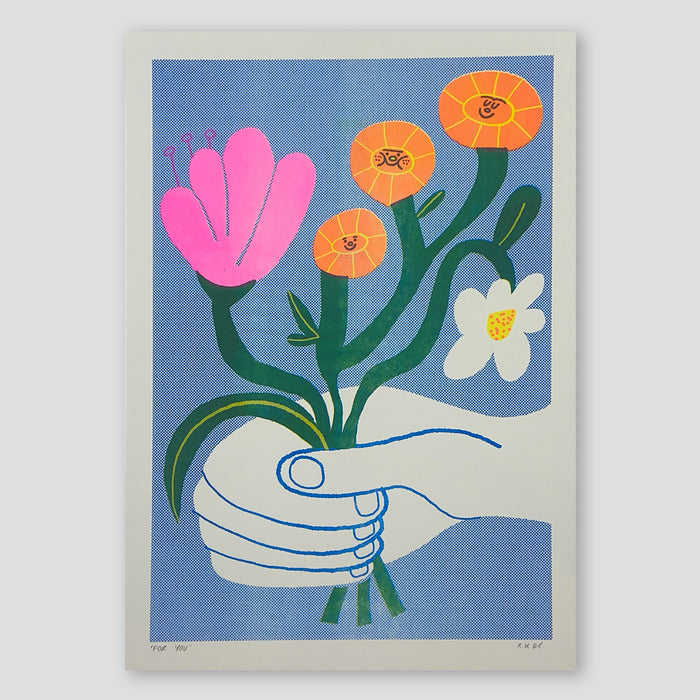 Flowers A3 Print - Rebecca Buchanan