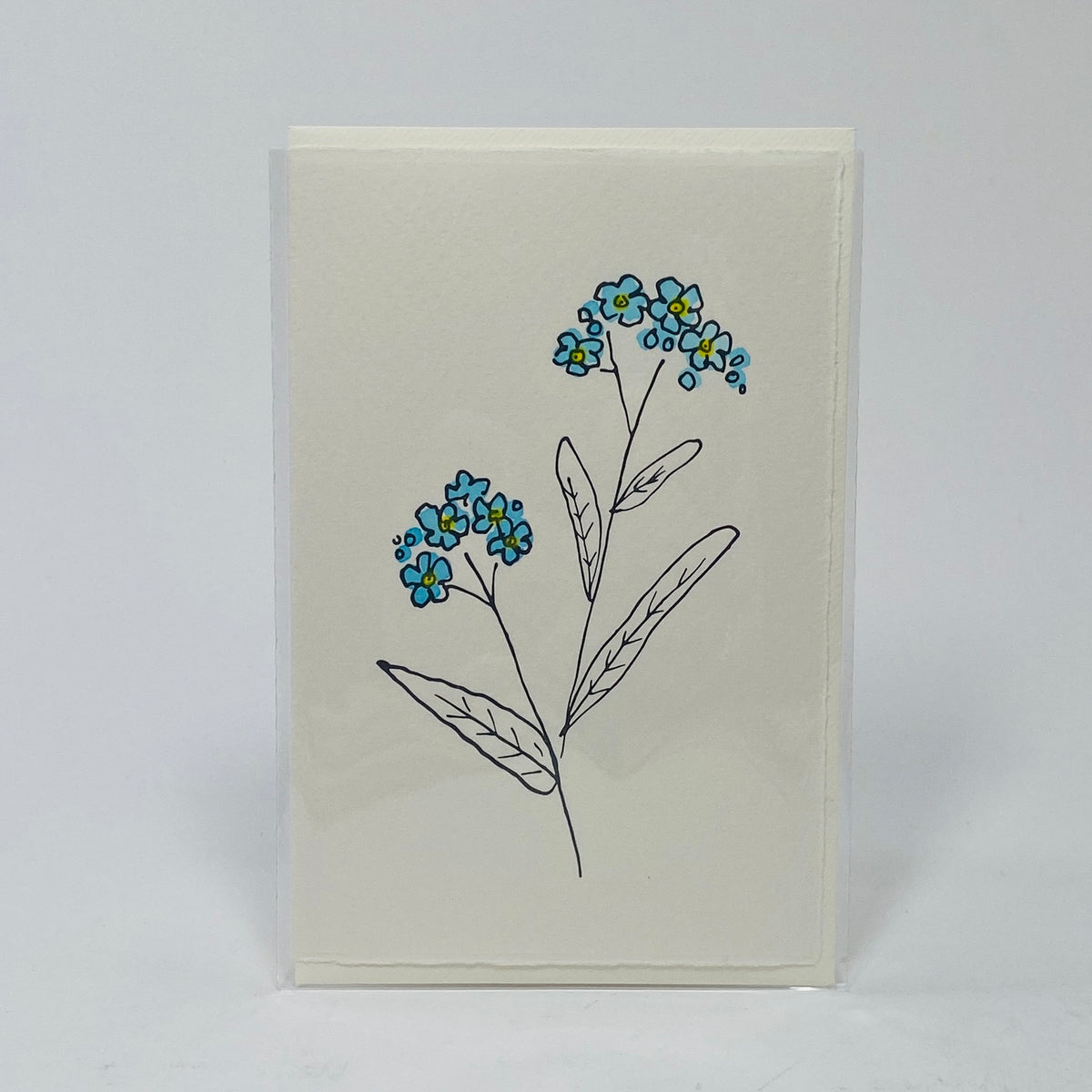 Forget Me Not - Scribble And Daub Card