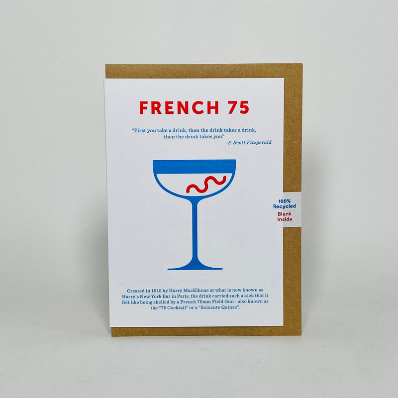 French 75 Cocktail - Crispin Finn Card