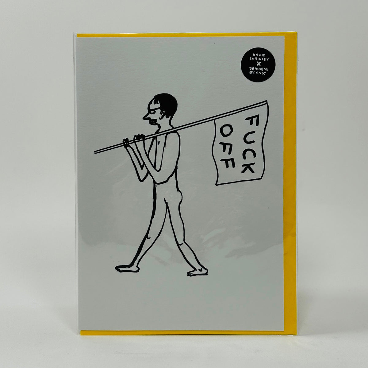 Fuck Off Flag - David Shrigley Card