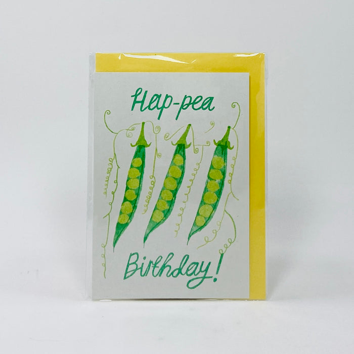 Hap-Pea - Hot Pink Press Card