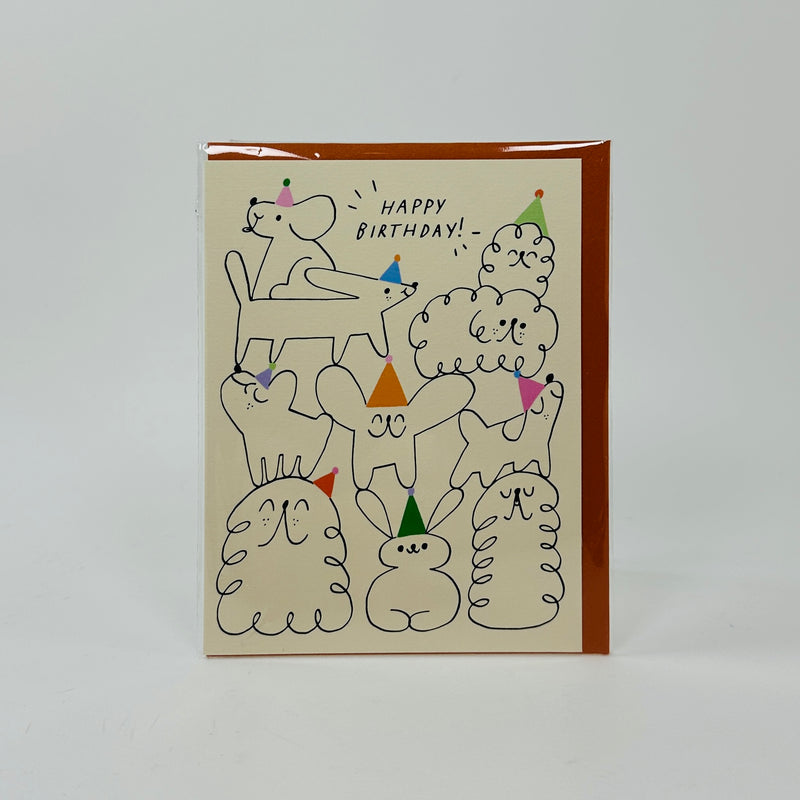 Happy Birthday Animal Stack - Wrap Card