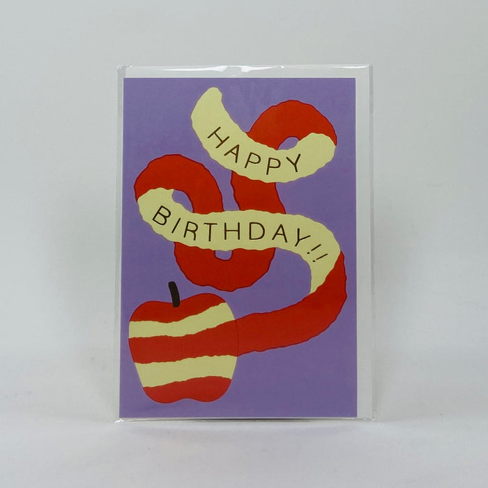 Happy Birthday Apple - Wrap Card