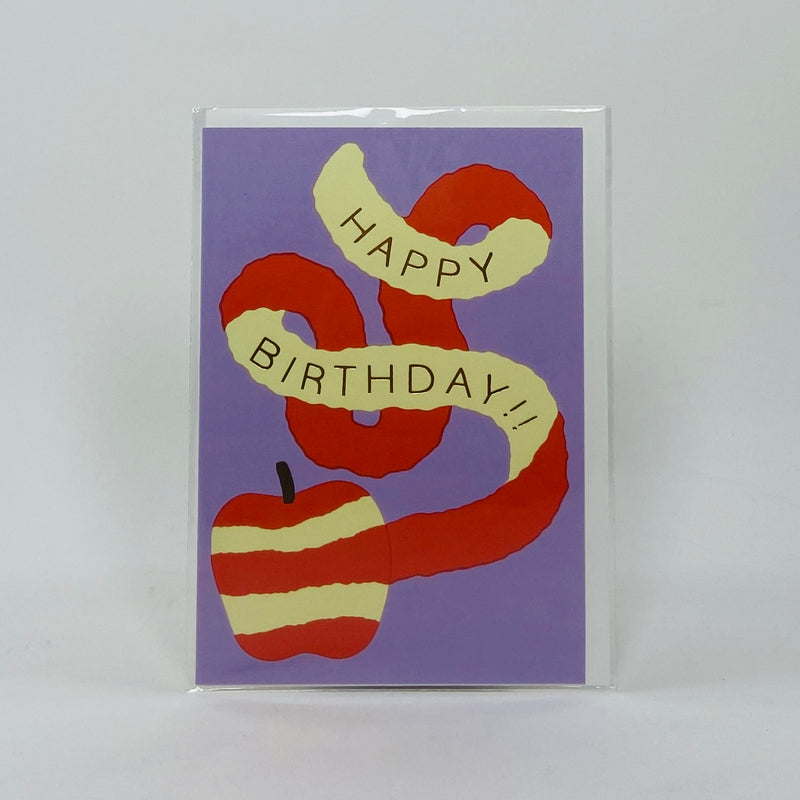 Happy Birthday Apple - Wrap Card