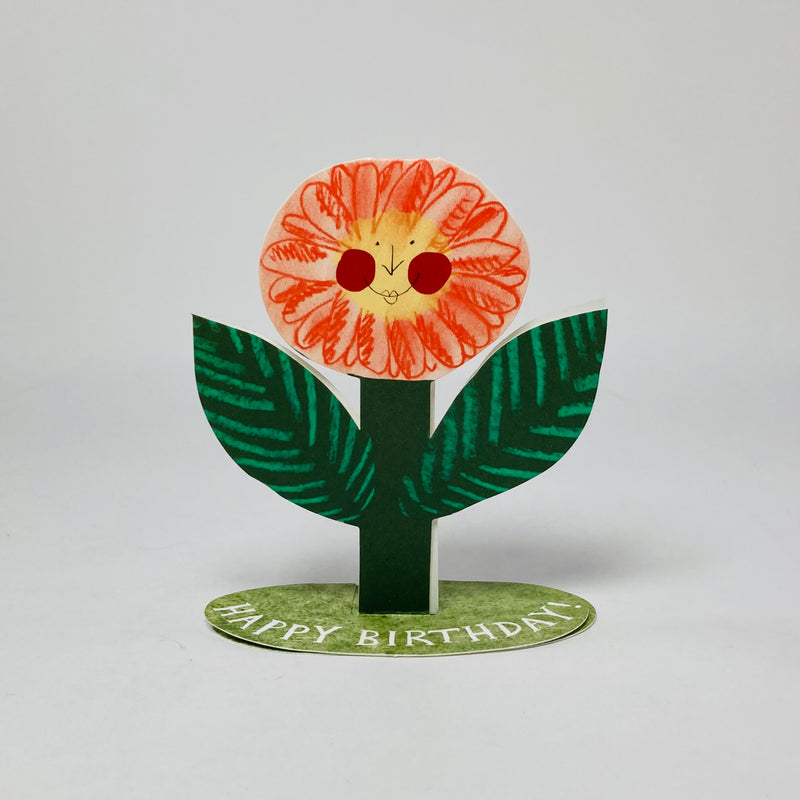 Happy Birthday Flower Stand-Up Card - Hadley Card